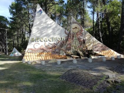 Panneau entrée Arcachon Départementale N 1250